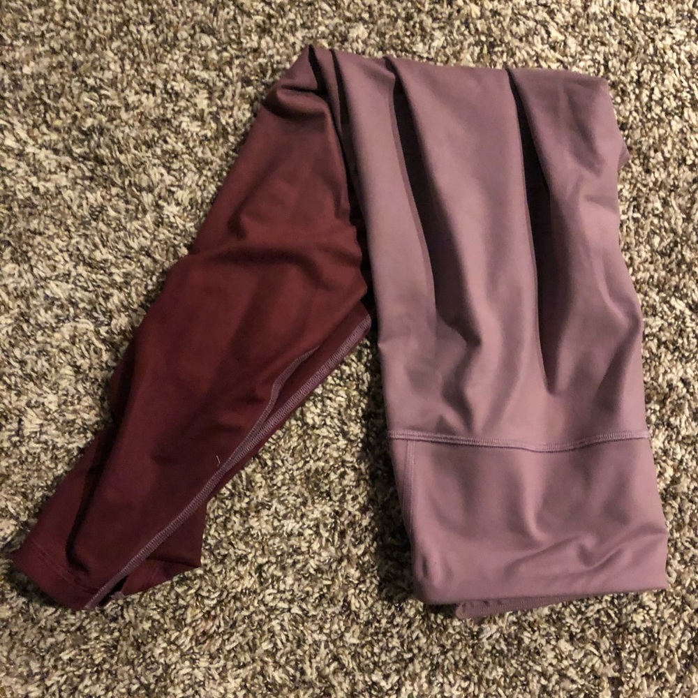 Old navy pink to magenta ombré leggings